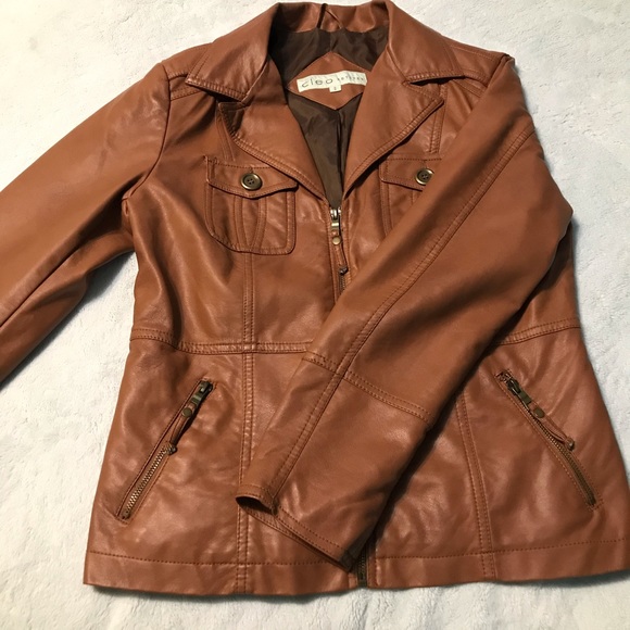 CLEO PETITES Leather Jacket - Picture 5 of 5